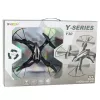 LEAN TOYS Y30 Ar tālvadību vadāms dronis ar LED gaismām, 6 asu žiroskops, 360° rotācija, 2.4GHz 4 kanālu kvadrokopteris