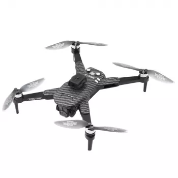 LEAN TOYS Drone Y329 HD Camera WiFi FPV Quadcopter with LED Lights, App Control, Black Carbon