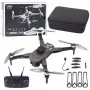 LEAN TOYS Drone Y329 HD Camera WiFi FPV Quadcopter with LED Lights, App Control, Black Carbon