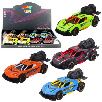 LEAN TOYS Sporta auto ar gaismām, skaņām un dūmu efektu