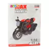 LEAN TOYS Motorcycle To Assemble Screw Metal 1:14 DIY Gold Elements Black
