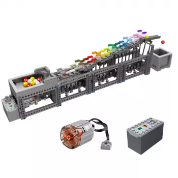 LEAN TOYS Construction Blocks Ball Track with Electric Motor 1038 pcs.