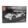 LEAN TOYS Building Blocks GT Racing Car White 1:14 1268 pcs.