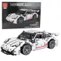 LEAN TOYS Building Blocks GT Racing Car White 1:14 1268 pcs.