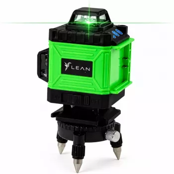 LEAN 4D Plane Laser Level 16 Lines Green with Bag and 2 Batteries