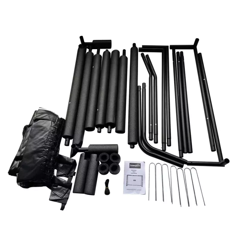 LEAN SPORT Portable Football Goal for Children Metal 180x120x60cm
