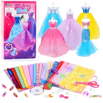 LEAN TOYS DIY Creative Kit for Designing and Sewing Doll Clothes