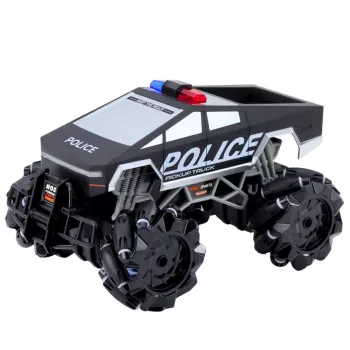 LEAN TOYS Off-road Vehicle Pick Up Truck Police Remote Controlled RC Lights Smoke 1:16