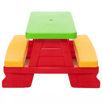 Dorex Children's Garden Table and Bench Set Red 5067