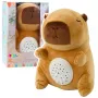 LEAN TOYS Plush Capybara Toy with Star Projector and Lullabies, Brown