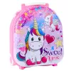 LEAN TOYS Beauty Set Dressing Table in a Suitcase 2 in 1 Accessories Unicorn Pink
