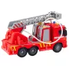 LEAN TOYS Fire Truck Fire Department Ladder Lights Sounds Water Spray 1:16
