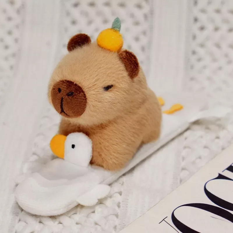 LEAN TOYS Plush Self-tightening Wristband Goose with Capybara
