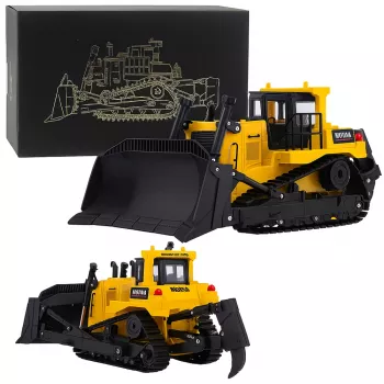 Huina 27666 1:50 Die-Cast Metal Excavator Construction Model - Yellow/Black