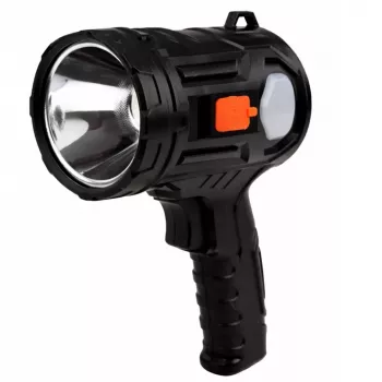 LEAN LED Solar Searchlight Flashlight 6 Modes Powerbank Replaceable Filters 19 cm