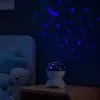 LEAN Night Light Star Projector 3-in-1 Bluetooth LED Speaker White