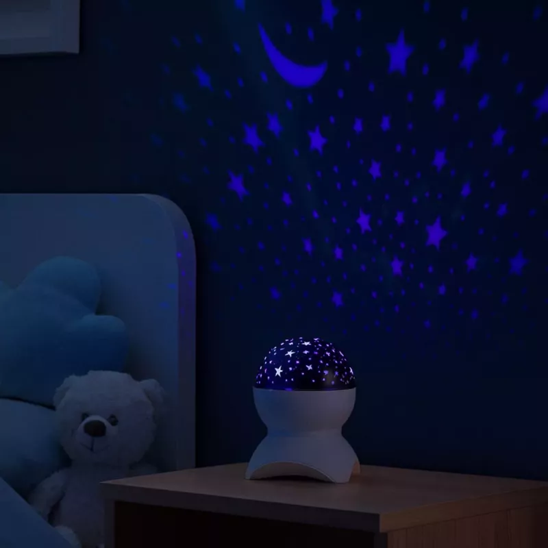 LEAN Night Light Star Projector 3-in-1 Bluetooth LED Speaker White