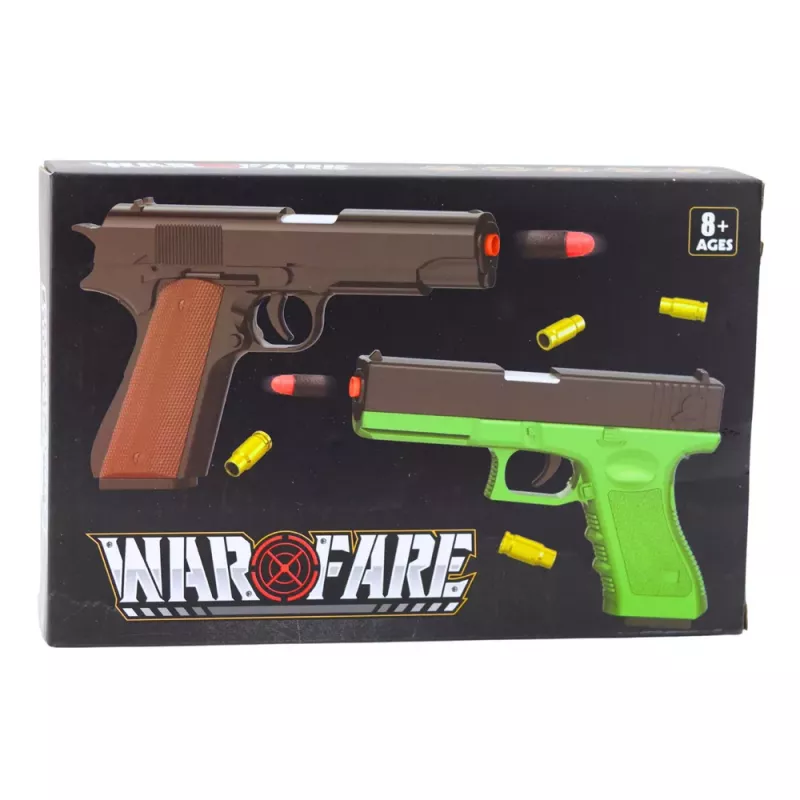 LEAN TOYS Toy Gun Foam Cartridges Ammunition Shells White (100-Pack)