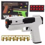 LEAN TOYS Toy Gun Foam Cartridges Ammunition Shells White (100-Pack)