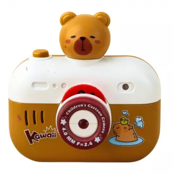 LEAN TOYS Capybara Interactive Camera Light Projector Sounds Lanyard