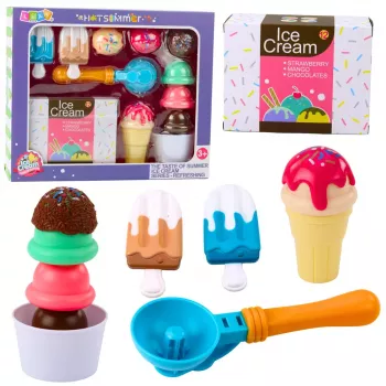 LEAN TOYS Sweets Set Ice Cream For Children Ice Cream Spoon Box 14 pcs.