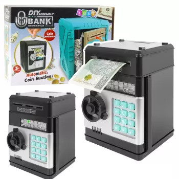 LEAN TOYS Safe DIY Piggy Bank To Assemble Electronic Piggy Bank PIN Sounds