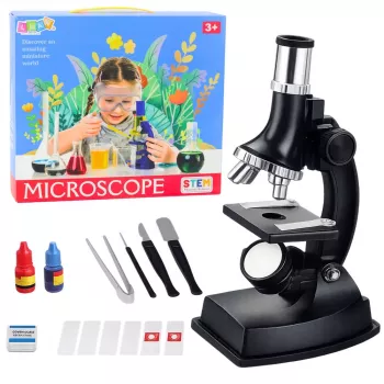 LEAN TOYS Izglītojošais Mikroskops Bērniem 300x - 1200x