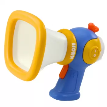 LEAN TOYS Megafons bērniem ar balss pārveidotāju un gaismas efektiem Zils