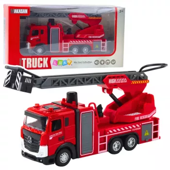 LEAN TOYS Fire Truck ar ūdens šļūteni, gaismām un skaņām