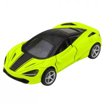 LEAN TOYS Sports Car Metal Drive Lights Sounds Green 1:32