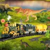 LEAN TOYS Classic Train Dinosaurs Lights Sounds Smoke 39 pcs.