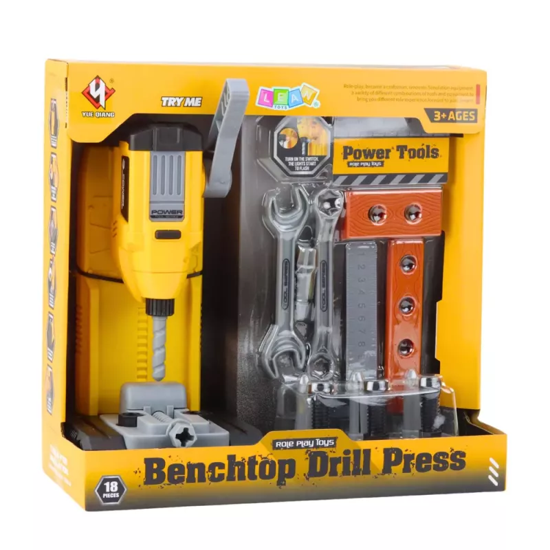 LEAN TOYS Little Handyman's Workshop Bench Drill Tools Accessories 18 pcs.