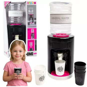 LEAN TOYS Toy Water Dispenser for Kids with Lights and Sounds Pink