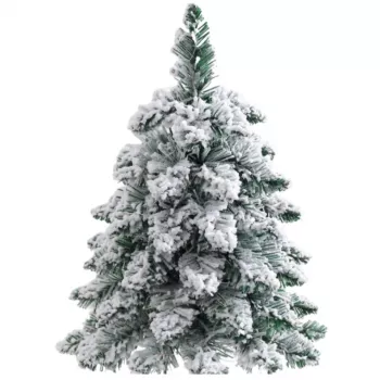 LEAN Decorative Artificial Christmas Tree on a Trunk Covered with Snow 60 x 16 cm