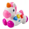 LEAN TOYS Interactive Toy for Toddlers Unicorn on Wheels Lights and Sounds