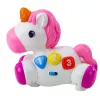 LEAN TOYS Interactive Toy for Toddlers Unicorn on Wheels Lights and Sounds