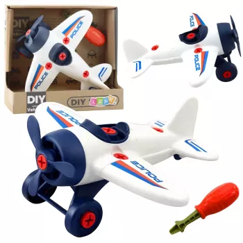 LEAN TOYS DIY Creative Kit: Screwdriver Plane, Police Screwdriver