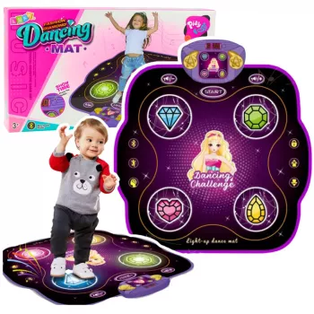 LEAN TOYS Interactive Musical Dance Mat for Kids with Bluetooth 9 Game Levels