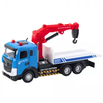 LEAN TOYS Tow Truck ar metāla kabīni, gaismām un skaņām