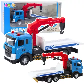 LEAN TOYS Tow Truck ar metāla kabīni, gaismām un skaņām