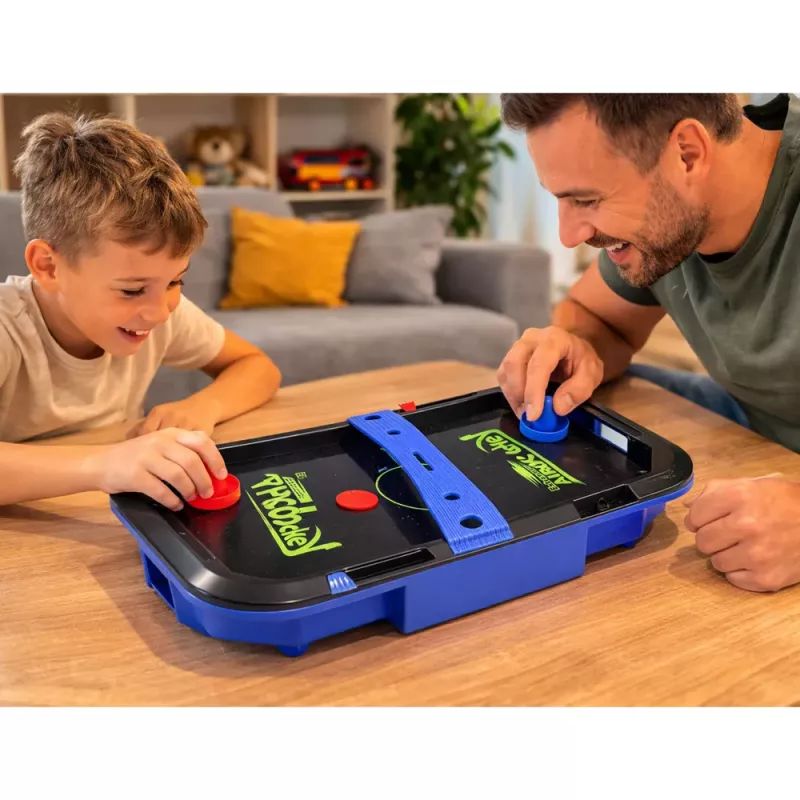 LEAN TOYS Air Hockey galda spēle bērniem ar ripām 43x26 cm