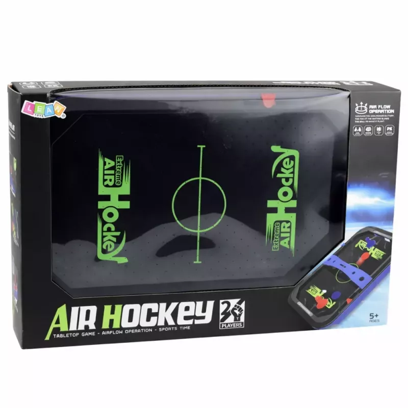 LEAN TOYS Air Hockey galda spēle bērniem ar ripām 43x26 cm