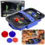 LEAN TOYS Air Hockey galda spēle bērniem ar ripām 43x26 cm