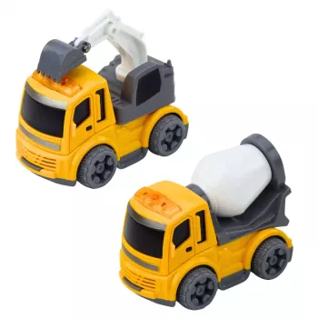 LEAN TOYS Ceļu satiksmes komplekts ar luksoforu, ātruma kameru, paklāju, celtniecības mašīnām, gaismām un skaņām