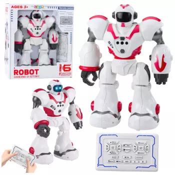 LEAN TOYS Interactive Remote Controlled RC Robot 16 Functions Lights Sounds Pink