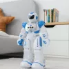 LEAN TOYS Remote Controlled Educational Robot RC Talking Dancing Lights Sounds Blue
