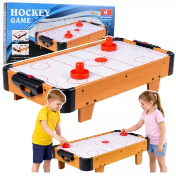 LEAN TOYS Mini Air Hockey Table Arcade Game For Kids Wooden