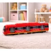 LEAN TOYS Metro Train City Express Opening Doors Lights Sounds Red