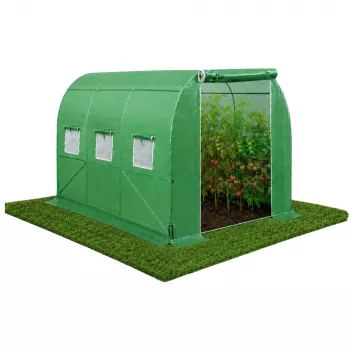 LEAN Greenhouse for Vegetables, Green UV Windows, 3.5x2x2M, 7M²