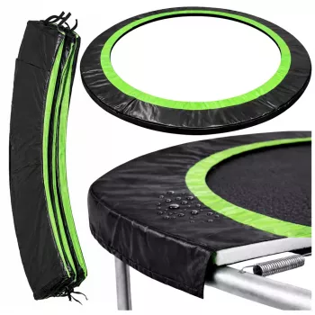 Lean Spring Pad for Trampoline Black 360-376 cm 12 ft